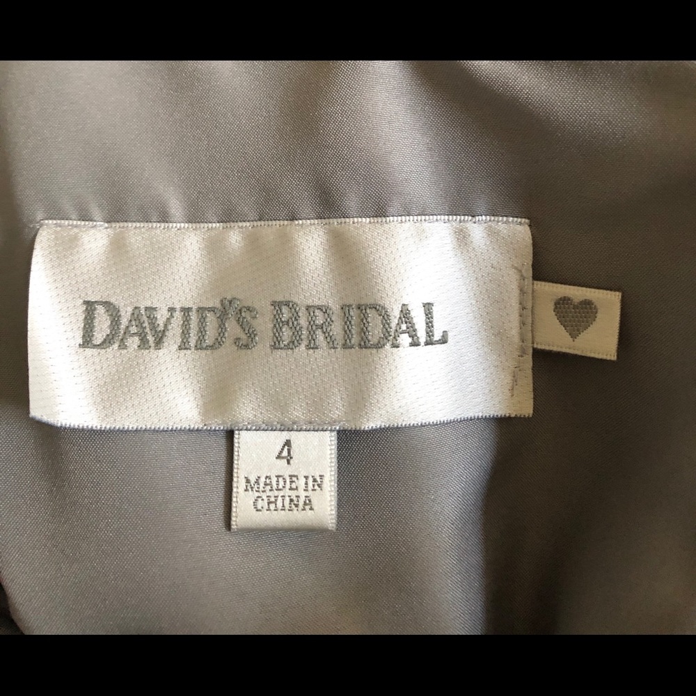 Silver David’s Bridal Dress - Picture 6 of 6
